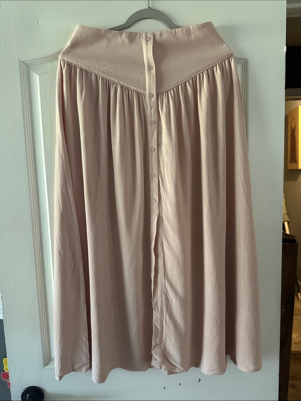 ELODIE Blush Pink Maxi skirt 👢